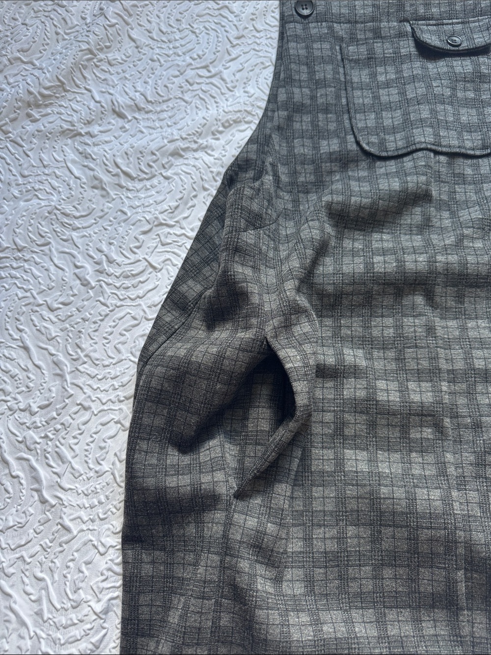 Jolt Charcoal Plaid Overall Dress - Picture 4 of 11